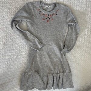 Abercrombie Kids Gray Dress with Floral Accents